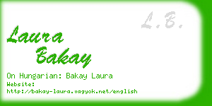 laura bakay business card